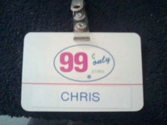 My first job. My first job.