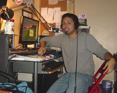 Chris at the mic for show 18. Chris at the mic for show 18.
